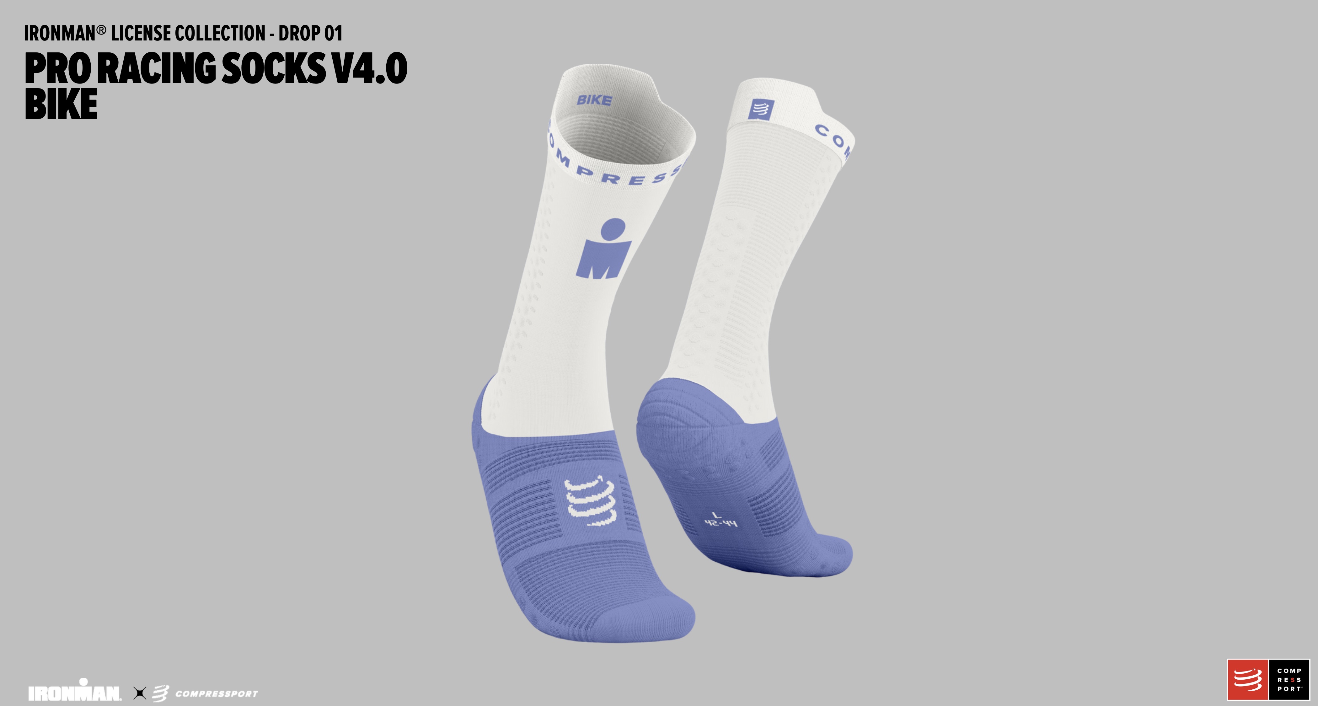 COMP Pro racing sock V4.0 Bike modrá