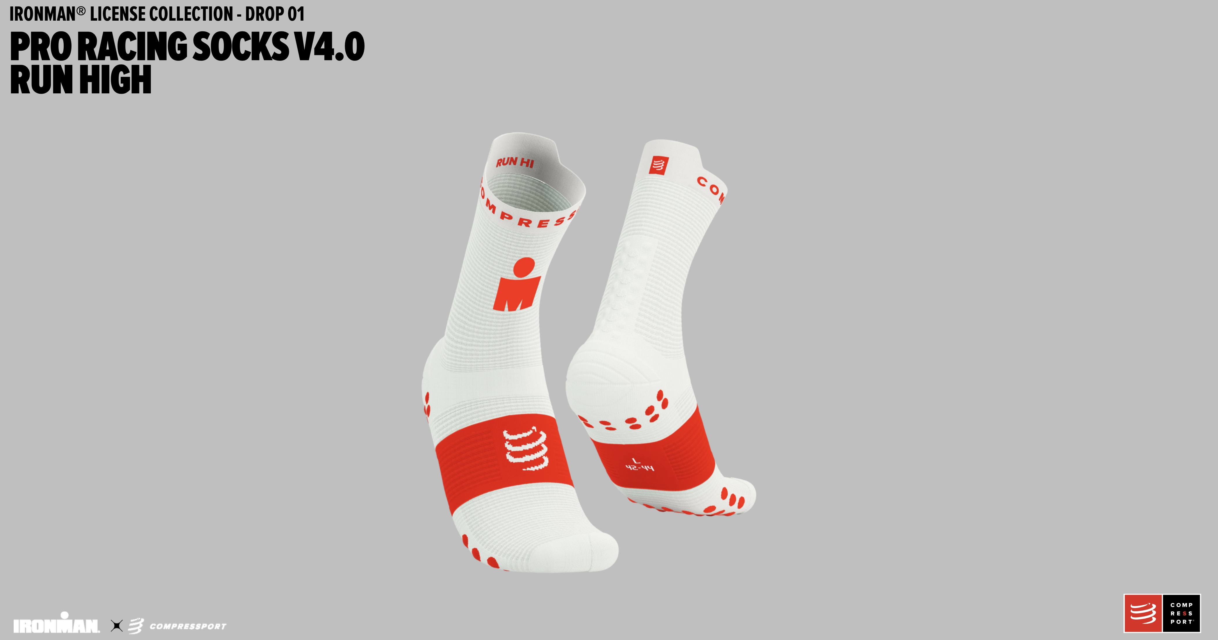 COMP Pro racing sock V4.0 Run červená