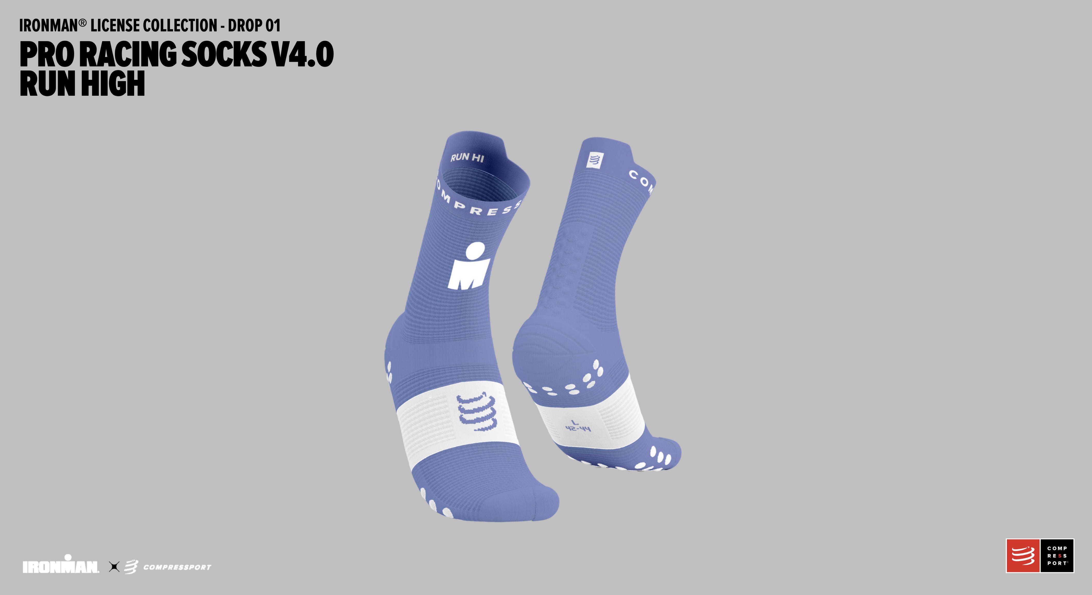 COMP Pro racing sock V4.0 Run modrá