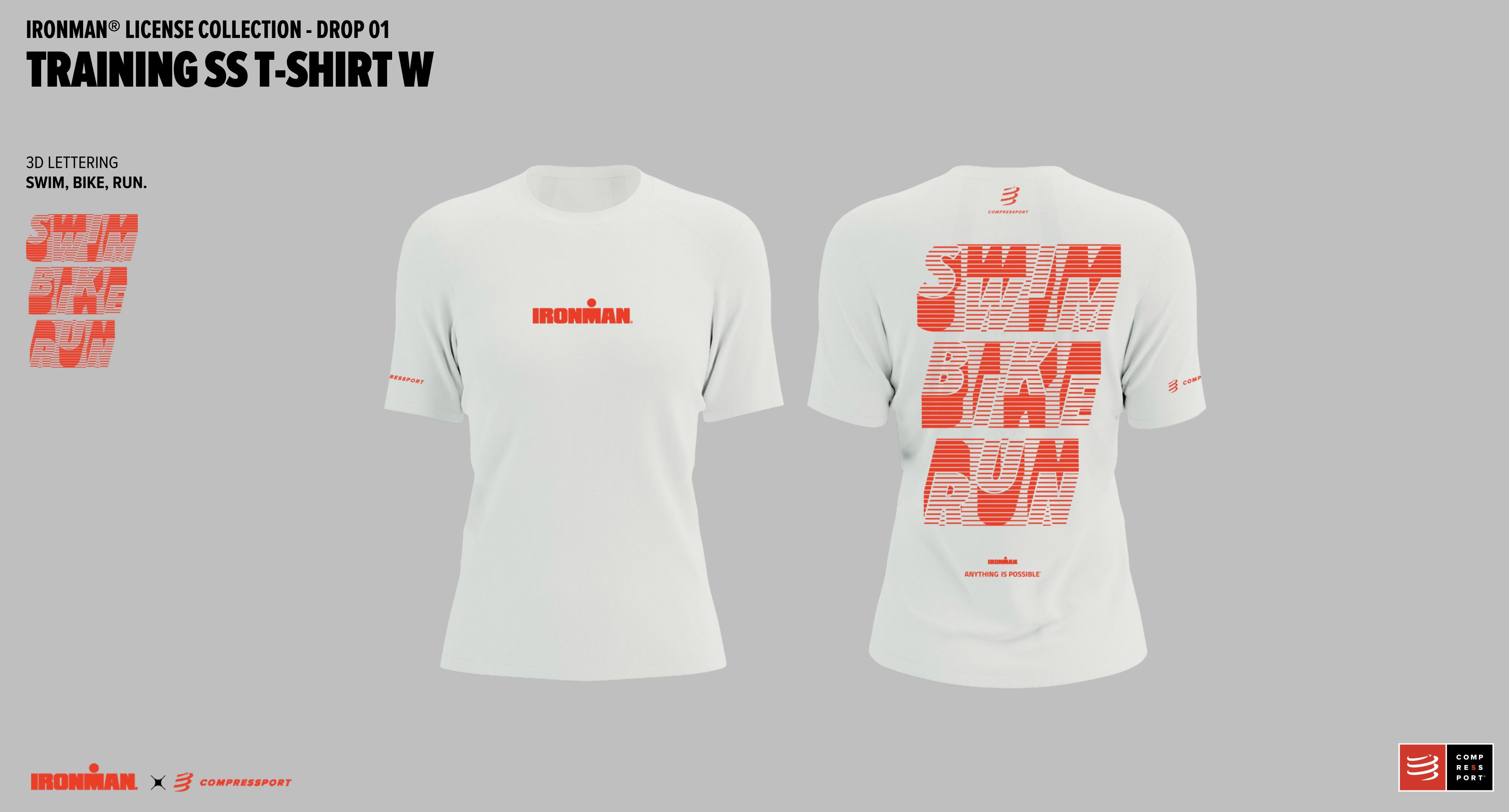COMP Training SS T-shirt bílá dámské
