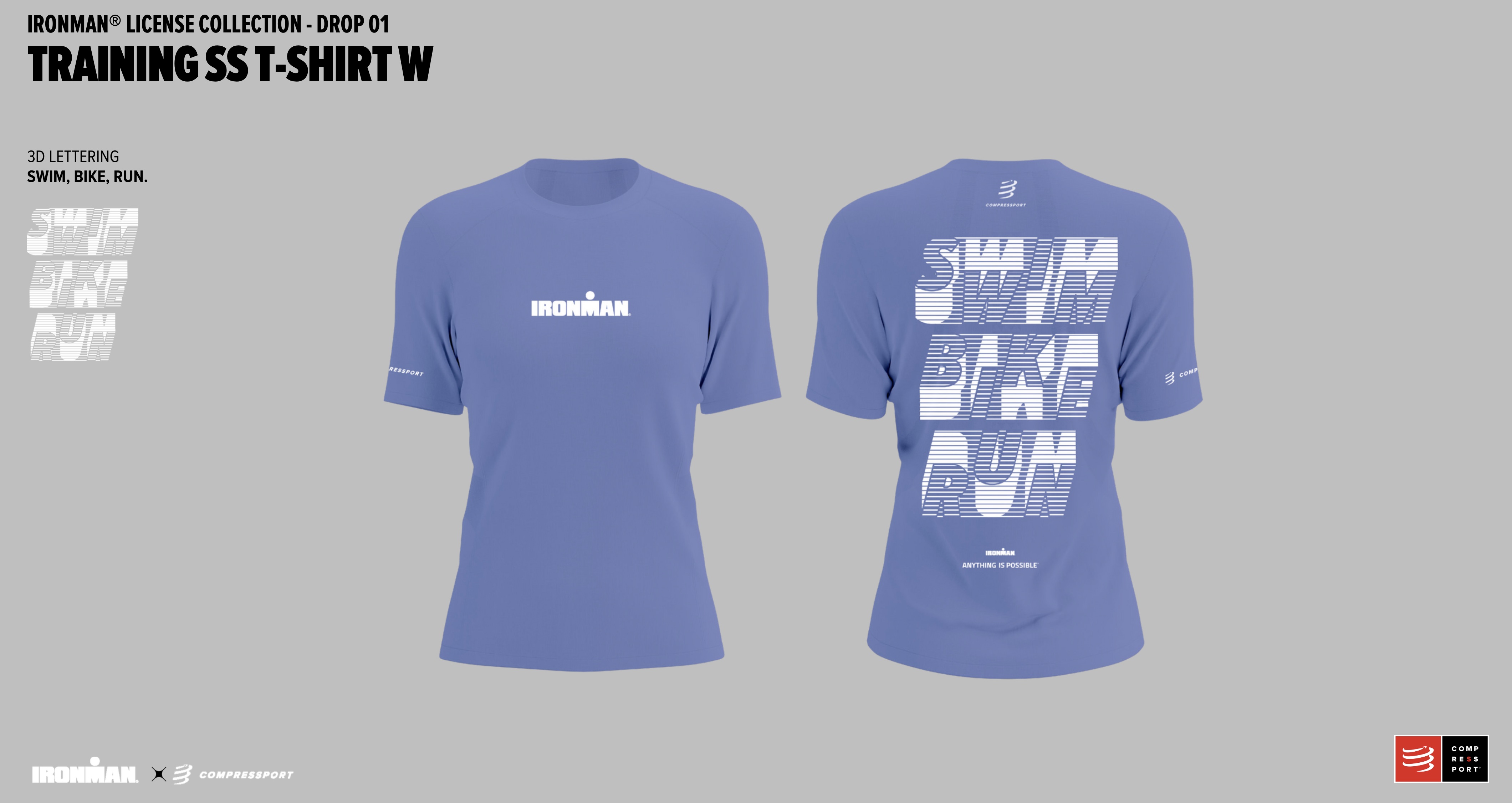COMP Training SS T-shirt modrá dámské