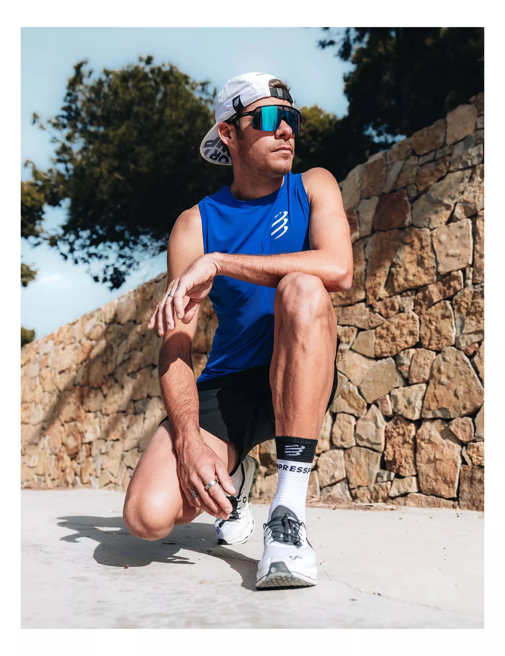 PRO RACING SINGLET M DAZZ BLUE