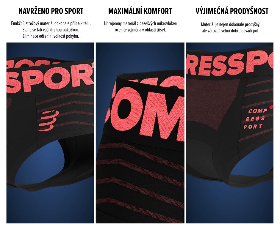 SEAMLESS BOXER W BLACK/GREY 